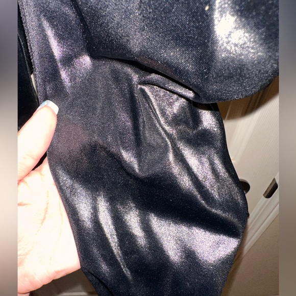 Alo Yoga High Waist Cinched Shiny Black Legging size Small - Picture 3 of 5